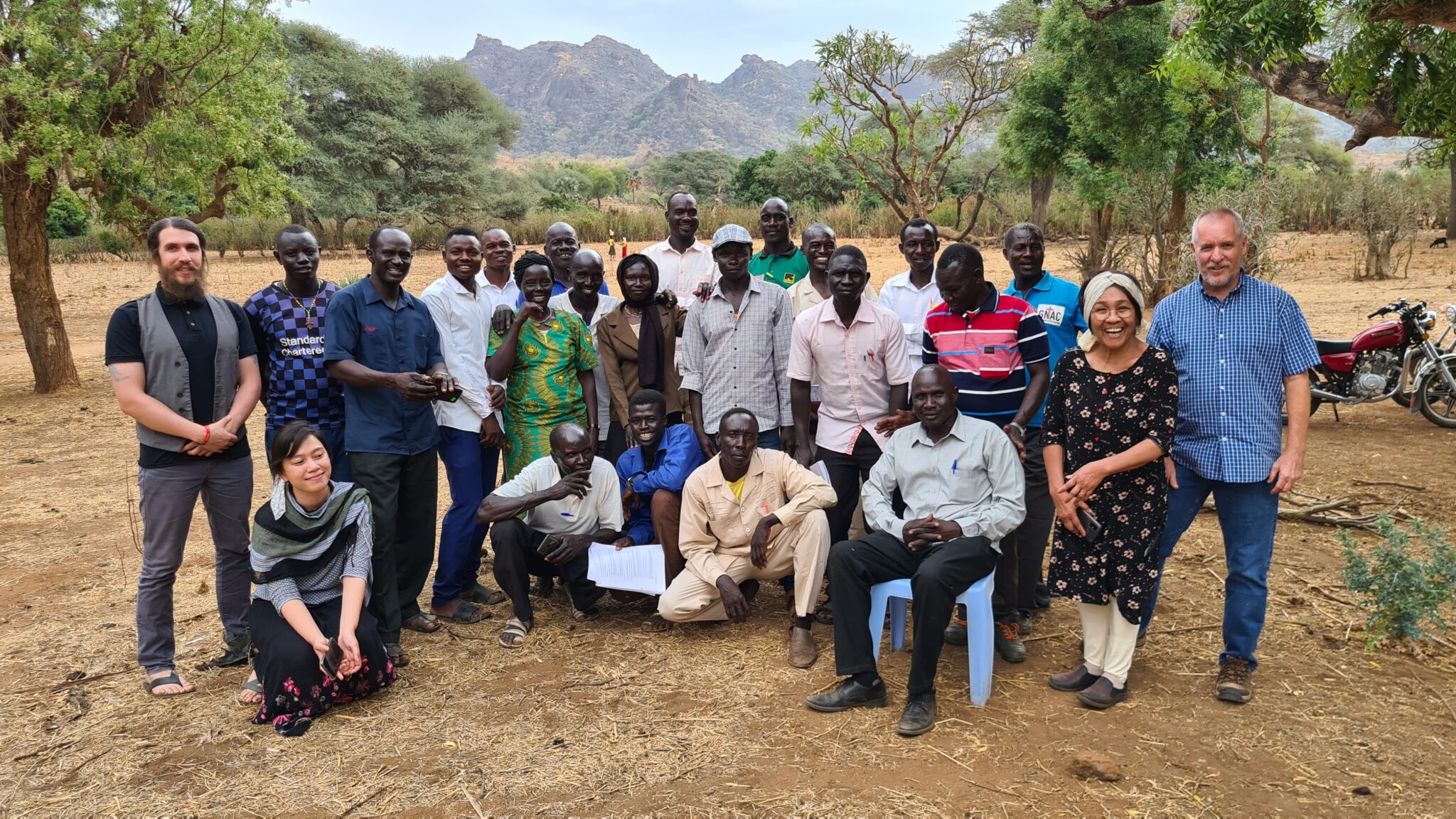 A group of people in Africa who are part of GACX members